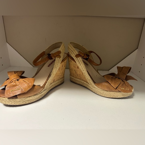 Prada pre owned size 37 wedges - Picture 2 of 2